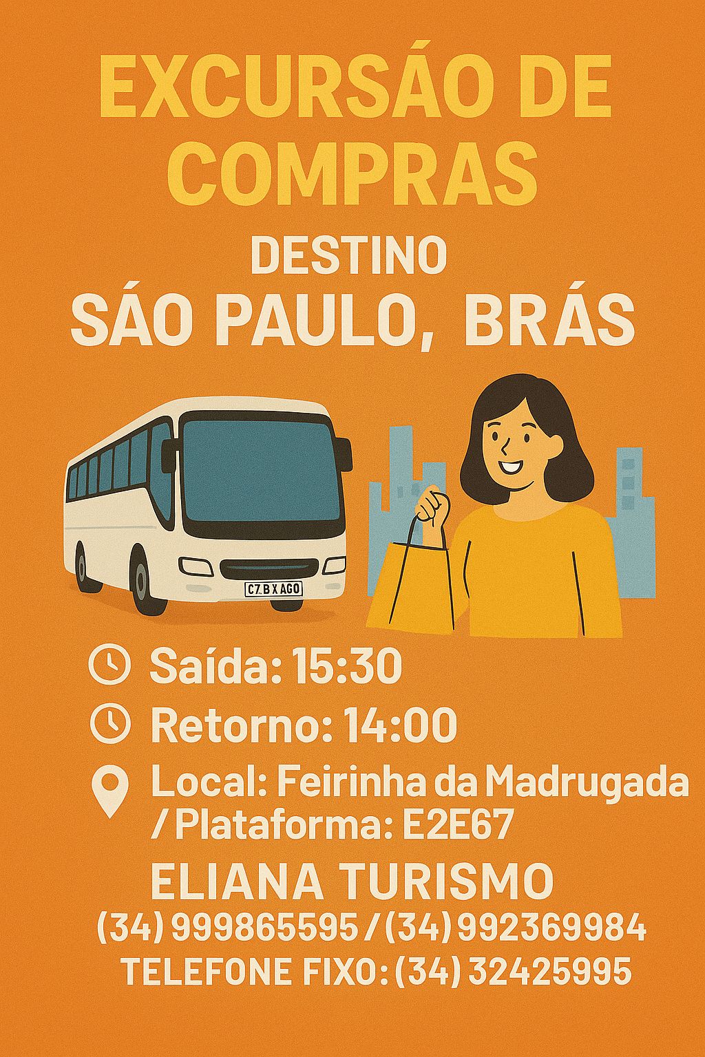 Promoção especial de viagem